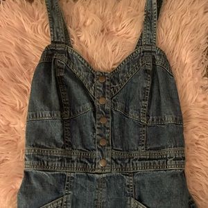 Denim dress, Never worn i’m not sure of the brand.